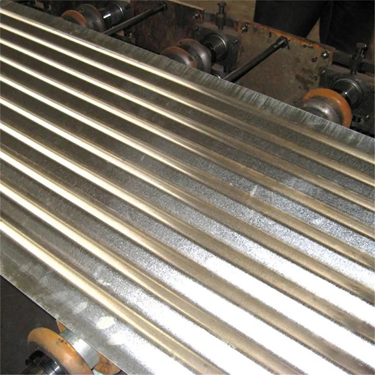 Galvanized corrugated steel
